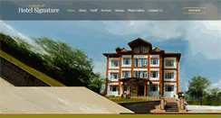 Desktop Screenshot of hotelsignaturekashmir.com