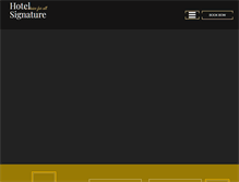 Tablet Screenshot of hotelsignaturekashmir.com